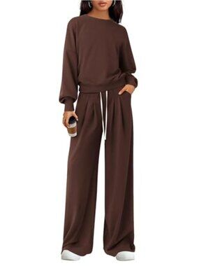 PRETTYGARDEN Womens Loose Fit Lounge Set 2 Piece Tracksuit